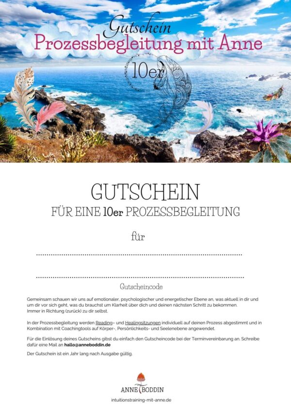 Prozessbegleitung (10er)- Gutschein – Bild 3